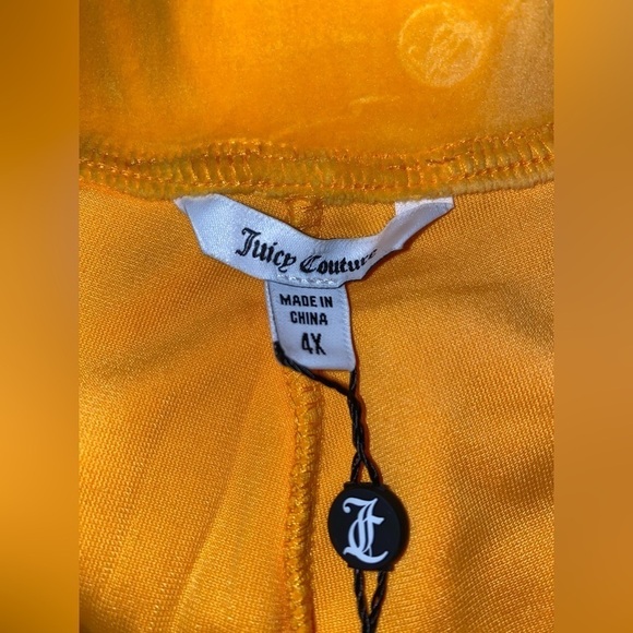 Juicy Couture X Olay Burnout Velour Wide Leg Tracksuit Pant Women 4X NEW Stretch - Picture 3 of 6